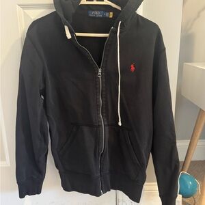 Ralph Lauren Black Zip-Up Hoodie
